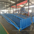 hydraulic loading ramps for trucks in warehouse